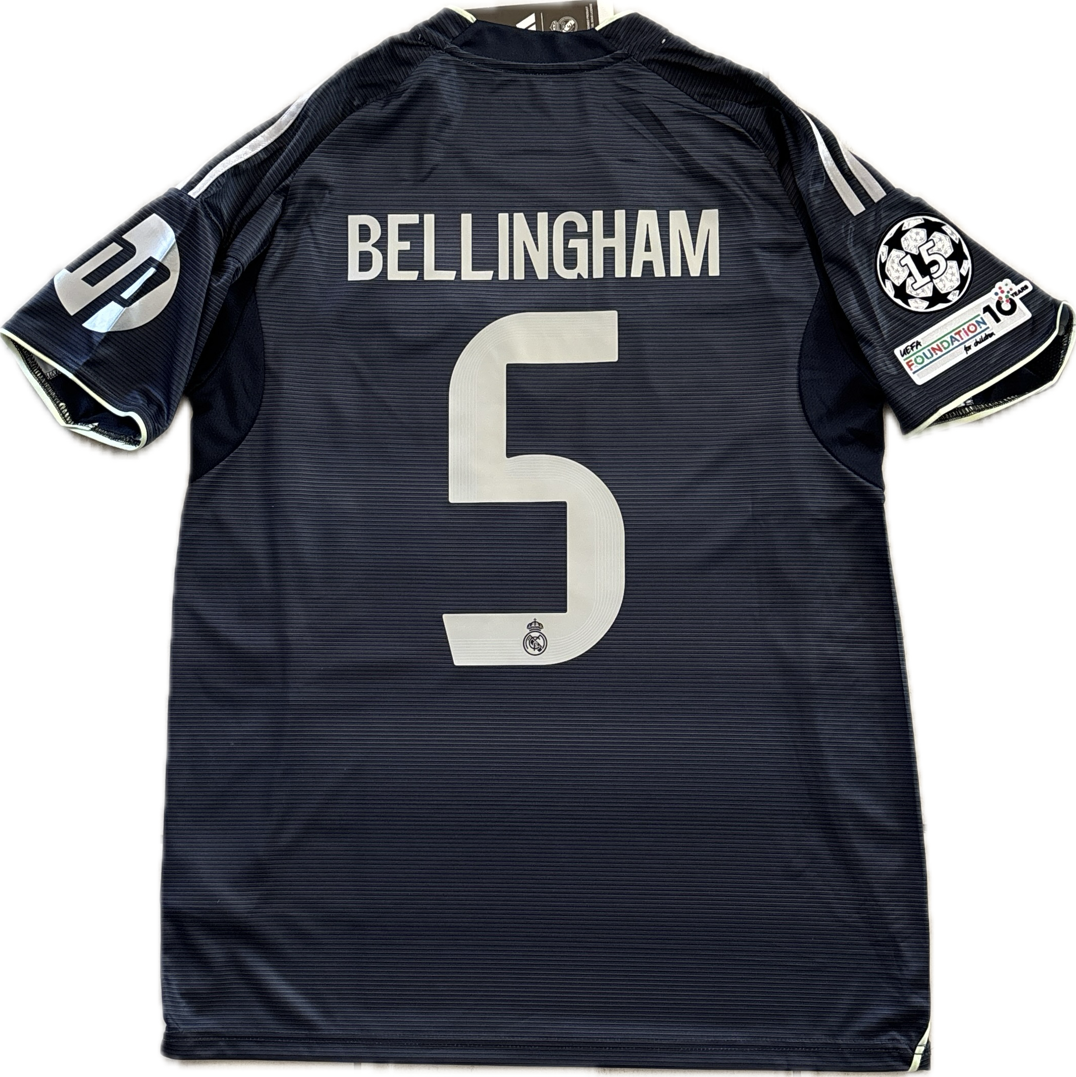 Bellingham #5 Real Madrid 2025-26 Adidas Away Jersey with