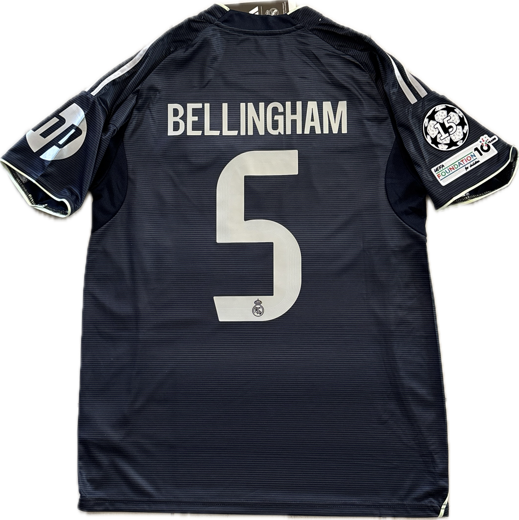 Bellingham #5 Real Madrid 2025-26 Adidas Away Jersey with
