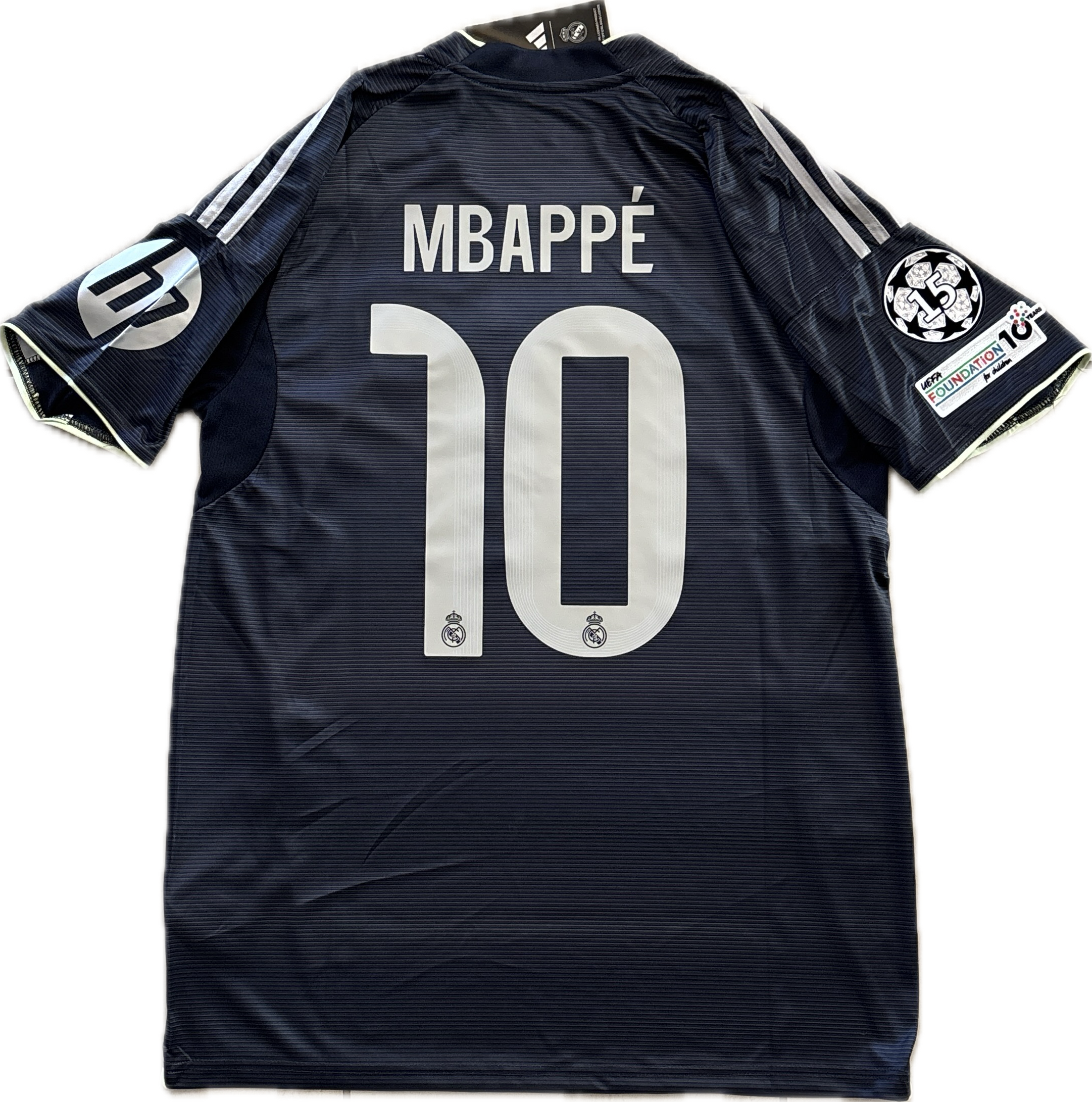 Mbappé #10 Real Madrid 2025-26 Adidas Away Jersey with Mbappé #10 Real Madrid 2025-26 Adidas Away Jersey with