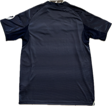 Load image into Gallery viewer, Real Madrid 2025-26 Adidas Mbappe Bellingham Away Jersey with Intercontinental &amp; Champions League Patches back view
