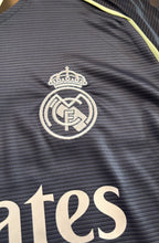 Load image into Gallery viewer, Real Madrid 2025-26 Adidas Mbappe Bellingham Away Jersey close-up of Real Madrid
