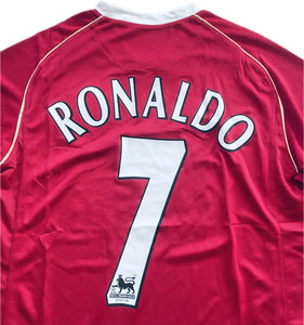 Manchester United Cristiano Ronaldo Nike 2006 2007  Home Soccer Jersey Men's Retro Premier League