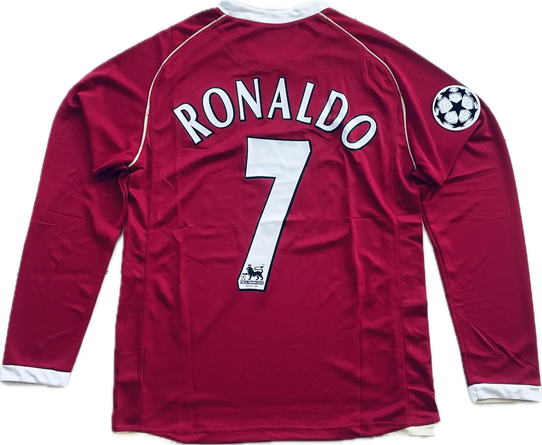 Manchester United Cristiano Ronaldo Nike 2006 2007 Home Soccer Jersey Football Patch King