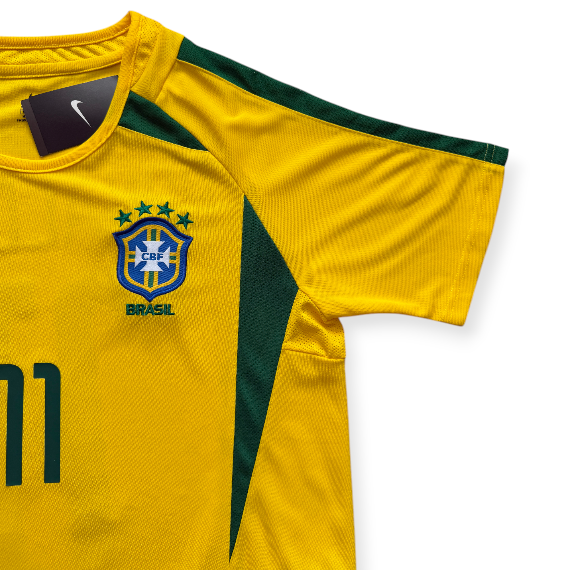 Ronaldinho 11 Brazil Nike National Football Team MENS Yellow 2002