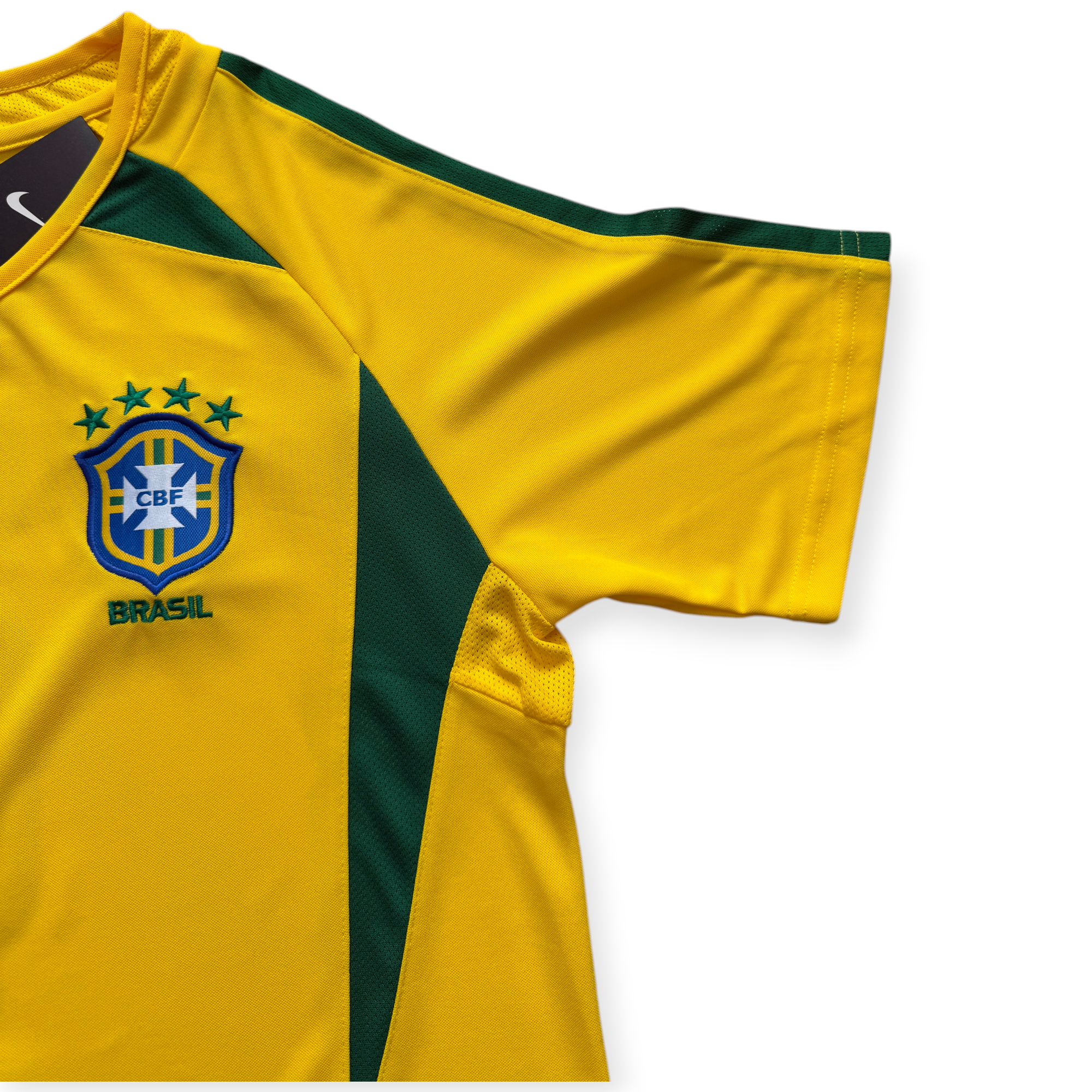 Ronaldo 9 Brazil Nike National Football Team Yellow 2002 World Cup