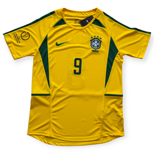 Ronaldo 9 Brazil Nike National Football Team Yellow 2002 World Cup Ronaldo 9 Brazil Nike National Football Team Yellow 2002 World Cup