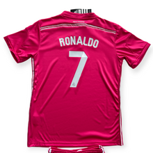 Load image into Gallery viewer, Ronaldo Jersey #7 Madrid 2014-2015 Adidas Real Madrid Soccer Jersey Champions Pink Youth Kids
