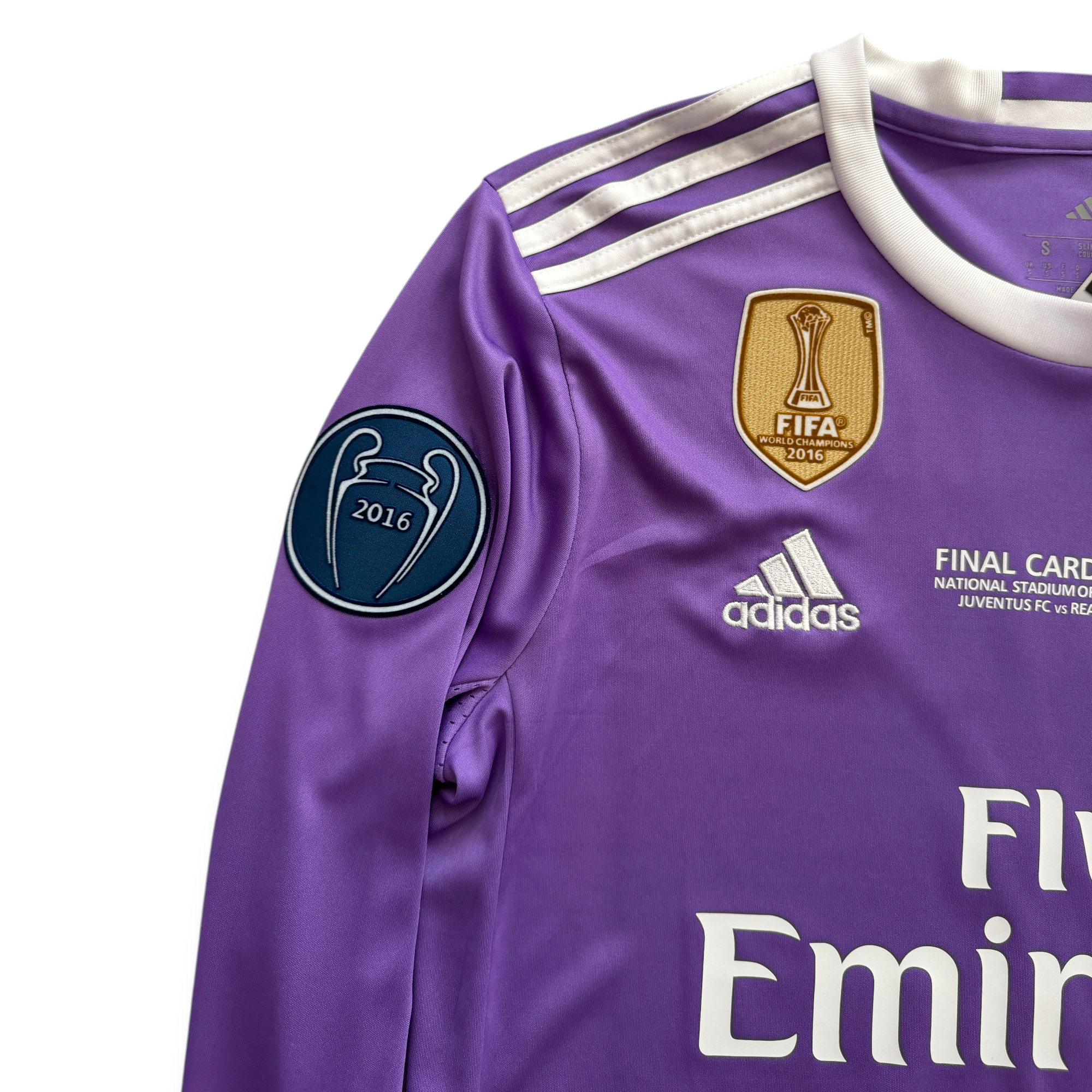 Ronaldo Jersey #7 Madrid 2016-2017 Adidas Real Madrid Long Sleeve
