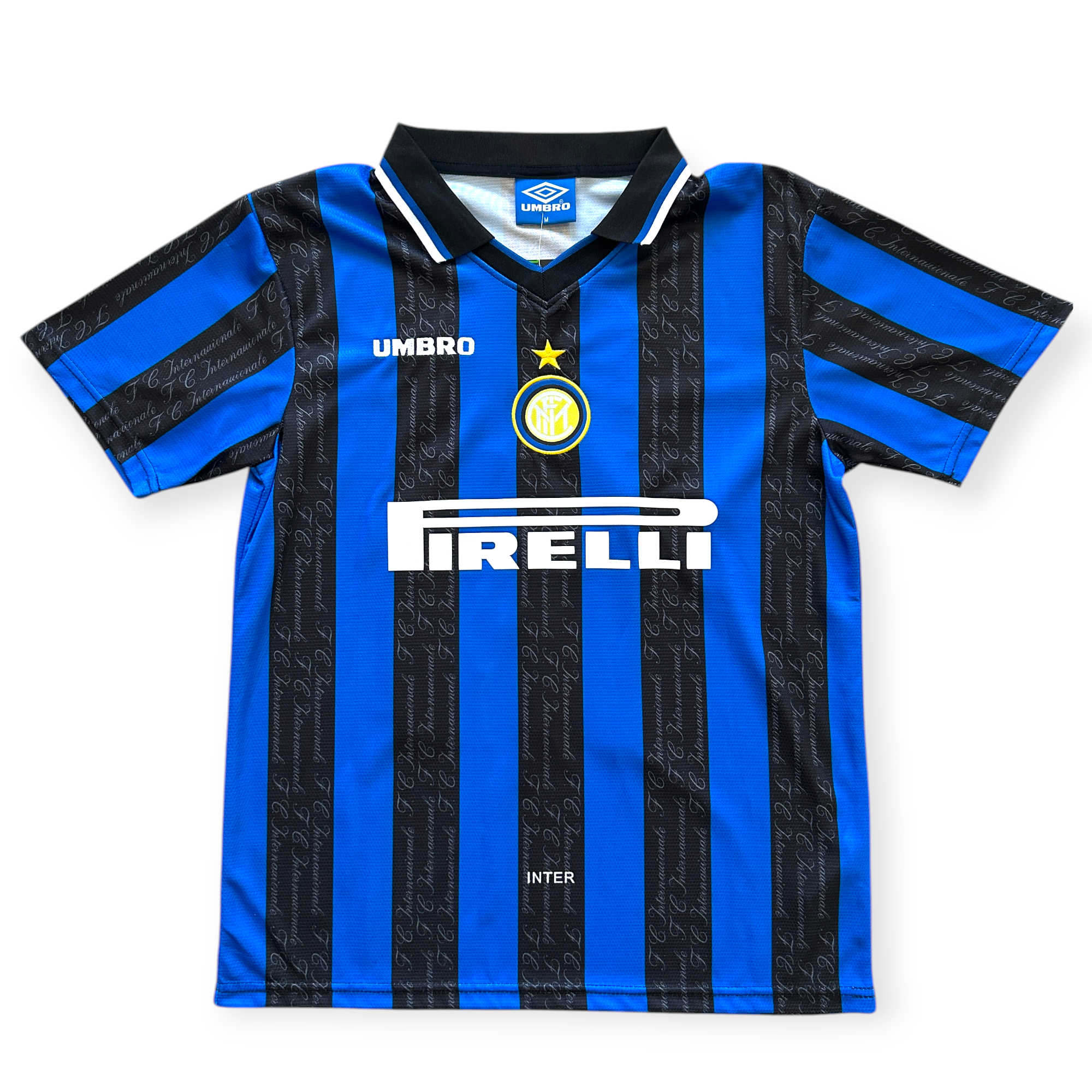 インテル UMBRO ジャージ RONALDO 10 Ronaldo Nazario #10 Inter Milan Retro Jersey - 1997-98 Home 