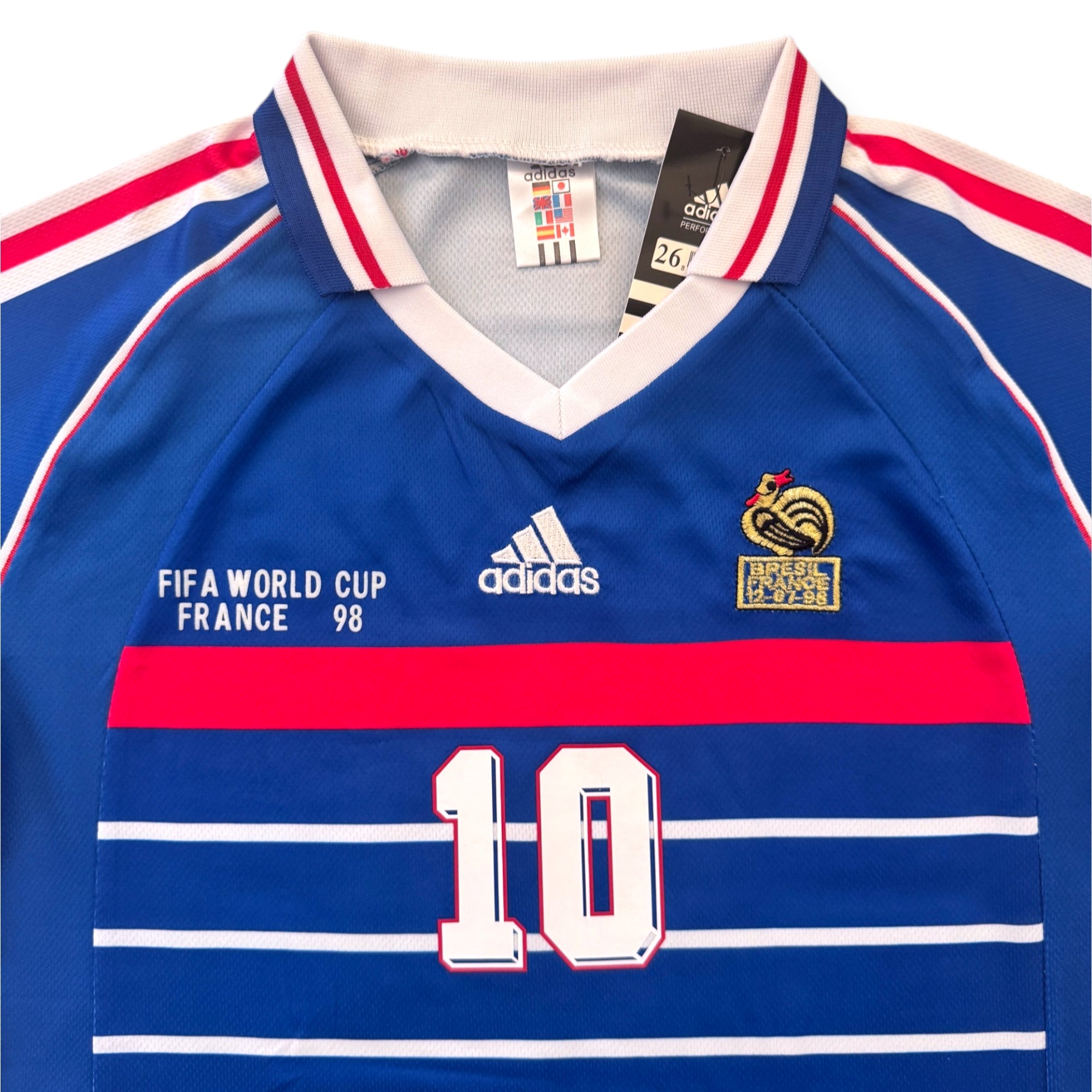 Zinedine Zidane #10 France 1998 World Cup Retro Kids Jersey
