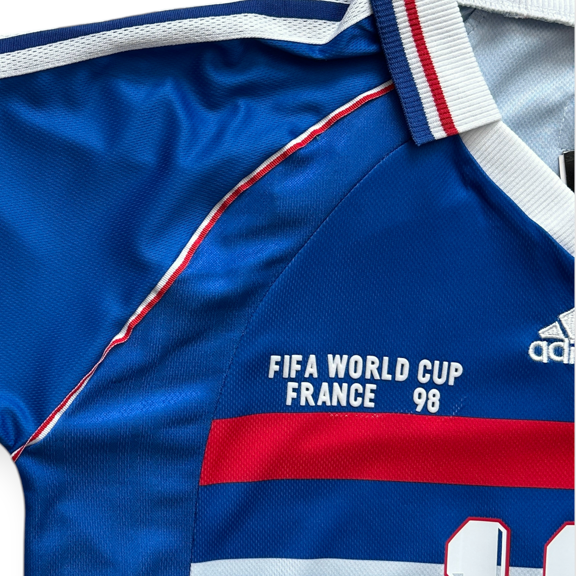 Zinedine Zidane #10 France Adidas 1998 World Cup Away Jersey - Vintage ...