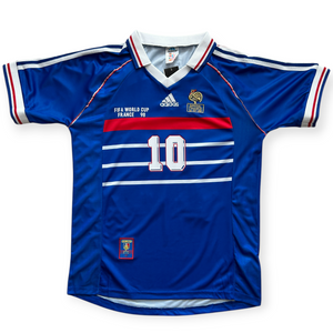 Zinedine Zidane #10 France Adidas 1998 World Cup Away Jersey