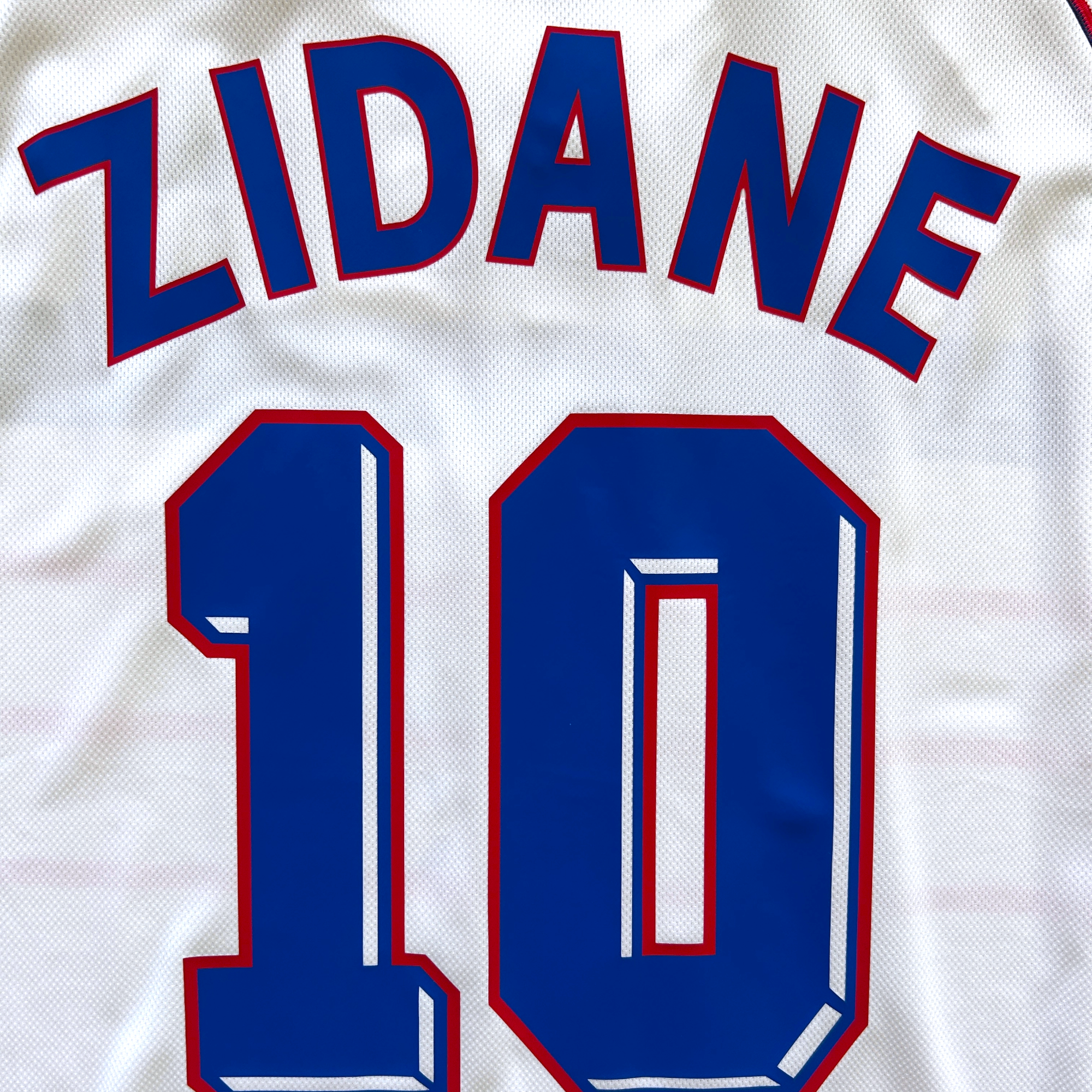 Zinedine Zidane #10 France Retro Away Jersey - 1998 World Cup Final Ed ...