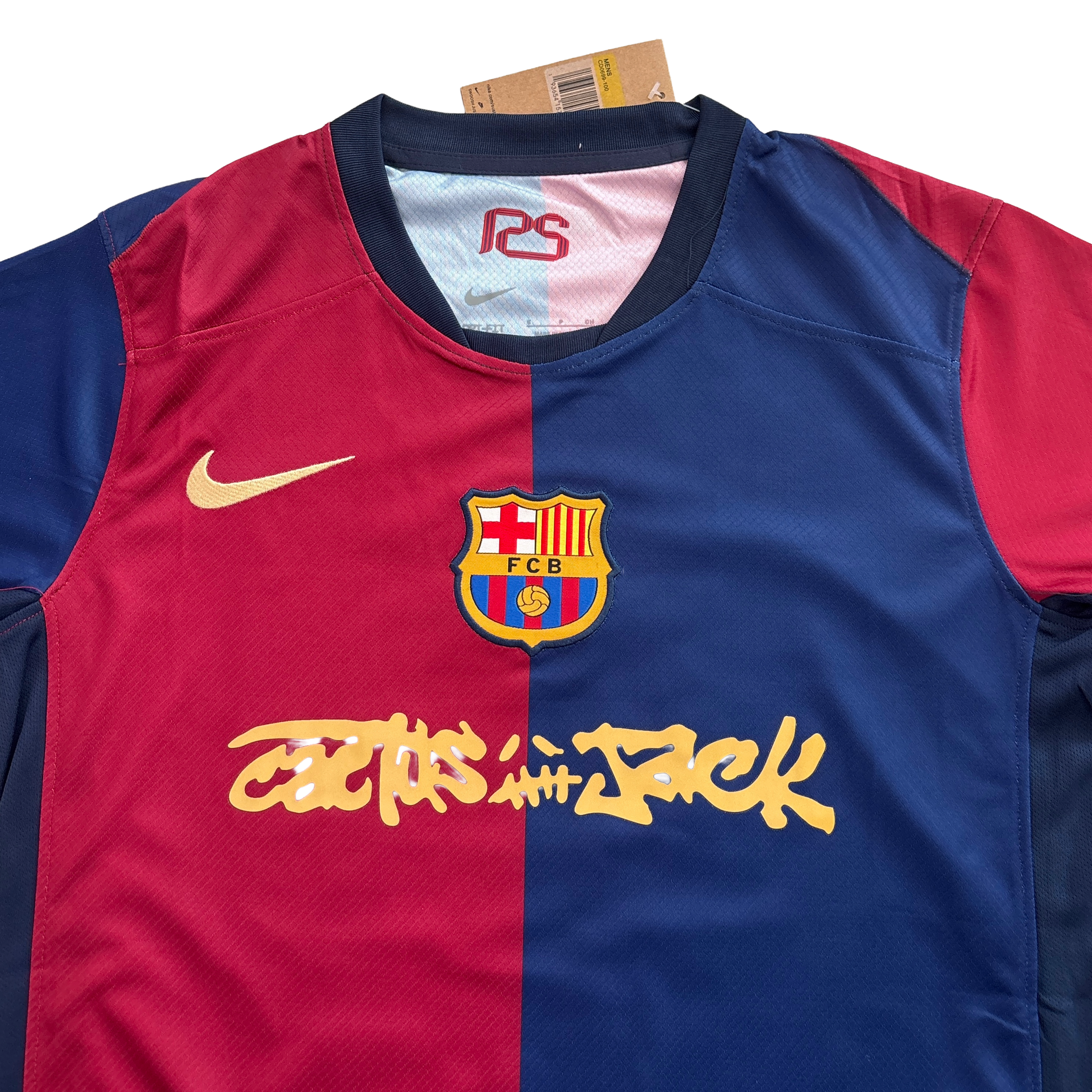 Lamine Yamal #19 FC Barcelona x Travis Scott Cactus Jack Men's Lamine Yamal #19 FC Barcelona x Travis Scott Cactus Jack Men's