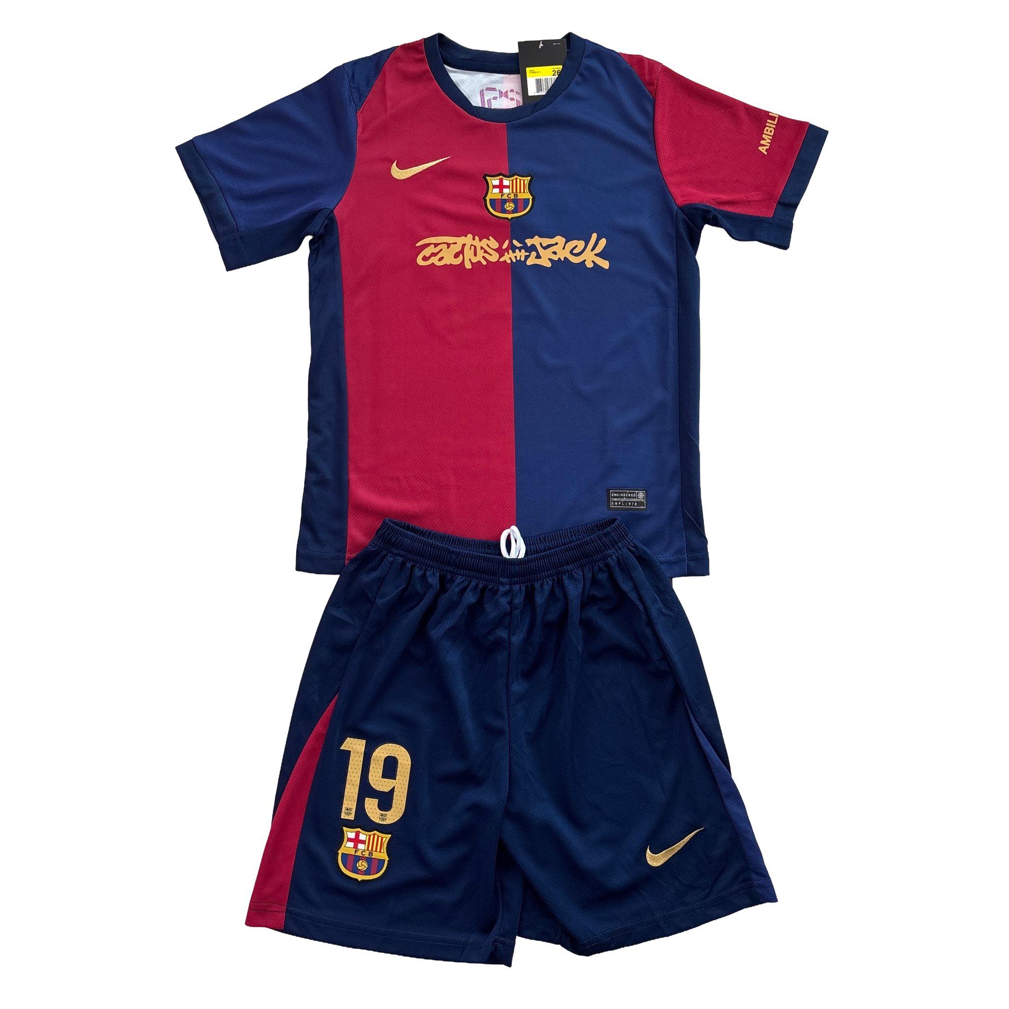 Lamine Yamal #19 FC Barcelona x Travis Scott Cactus Jack Youth Lamine Yamal #19 FC Barcelona x Travis Scott Cactus Jack Youth