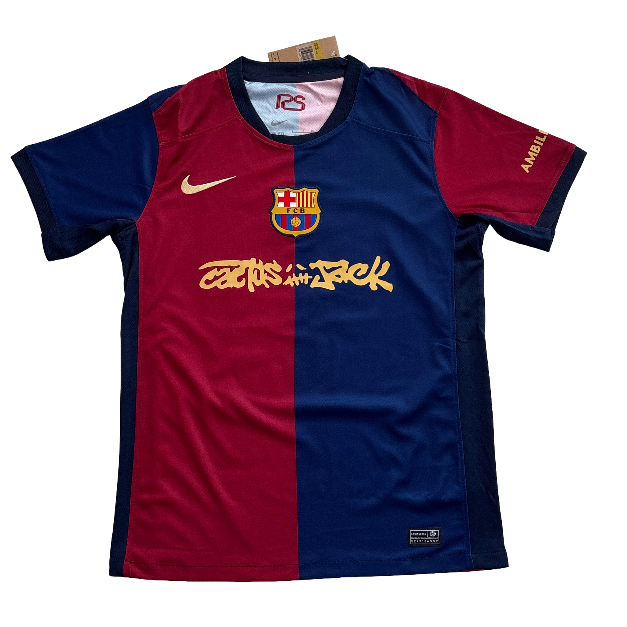 Lamine Yamal #19 FC Barcelona x Travis Scott Cactus Jack Men's Lamine Yamal #19 FC Barcelona x Travis Scott Cactus Jack Men's
