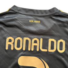 Load image into Gallery viewer, Cristiano Ronaldo 2011-12 Real Madrid Adidas Away Black long sleeve UCL champions league jersey
