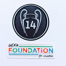 Load image into Gallery viewer, 2022 UEFA Champions League patch set Real Madrid UEFA Foundation for Children
