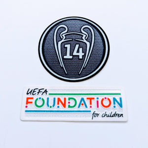 2022 UEFA Champions League patch set Real Madrid UEFA Foundation for Children