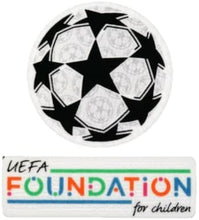 Load image into Gallery viewer, UEFA Champions League Soccer Patch Foundation for Children Iron-On Patch Ballstar La Liga Serie
