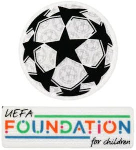 UEFA Champions League Soccer Patch Foundation for Children Iron-On Patch Ballstar La Liga Serie