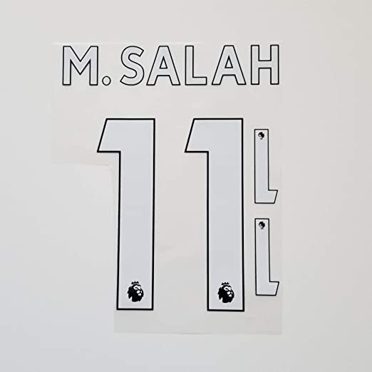 Liverpool Mohamed Salah #11 Champions League Winner Iron On Lettering NameSet UEFA