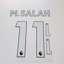 Load image into Gallery viewer, Liverpool Mohamed Salah #11 Champions League Winner Iron On Lettering NameSet UEFA
