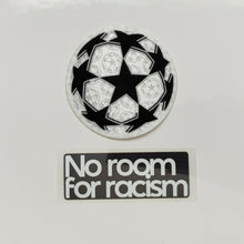 Load image into Gallery viewer, Details about  Ballstar Soccer Ball &amp; No Room for Racism Iron On Player Size Premier League EPL
