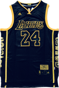 Los Angeles Lakers 24 Bryant Commemorative Retirement Jersey 5x Champions NBA