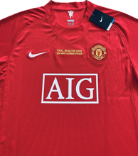Load image into Gallery viewer, Manchester United 2007/2008 Cristiano Ronaldo Soccer Jersey Home Champions League
