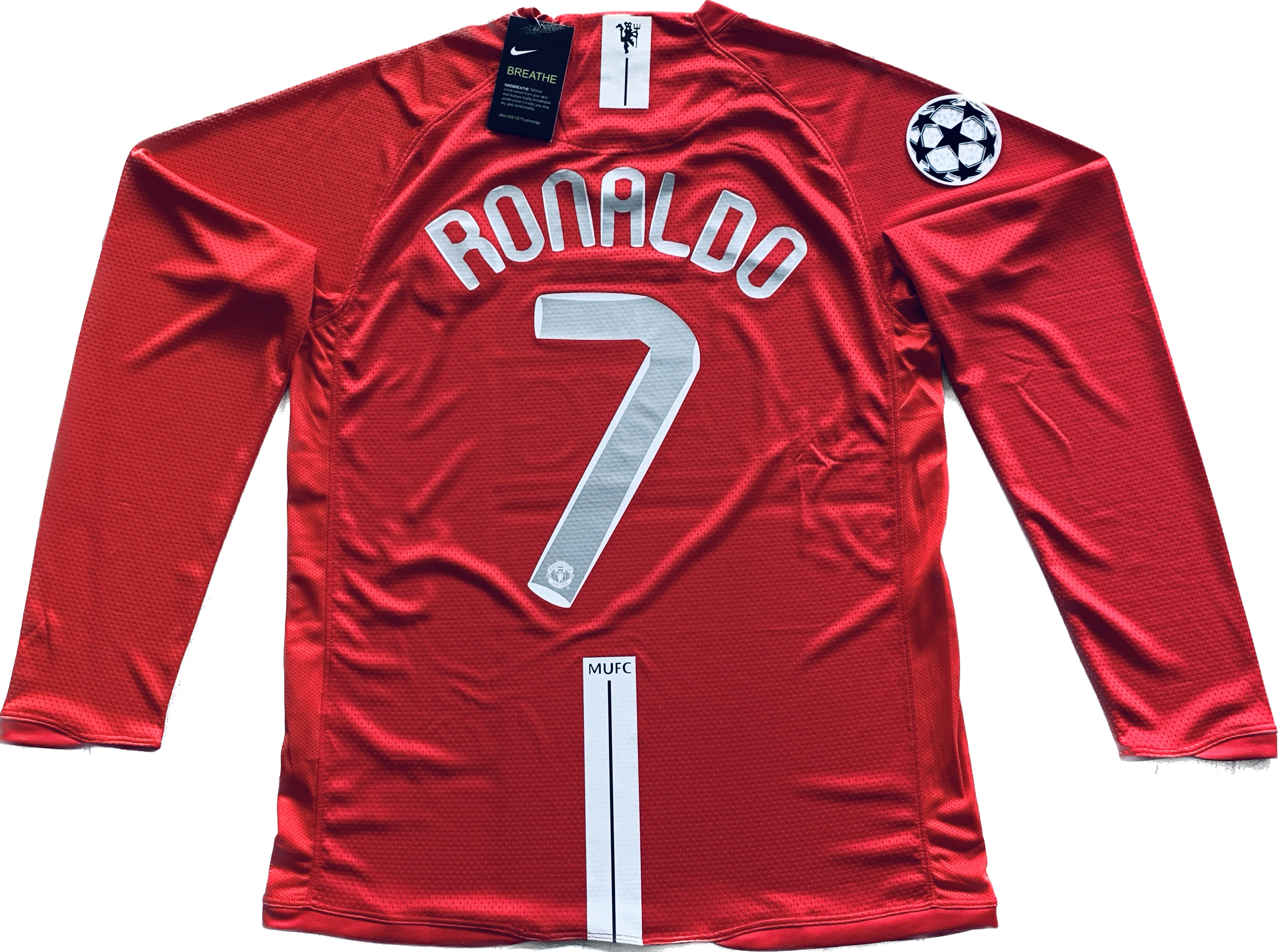 SoccerClearance Ronaldo #7 Retro Final Moscow 2008 Manchester United Men's Soccer Jersey Clearance (Please Look at Description to Select Correct Size)
