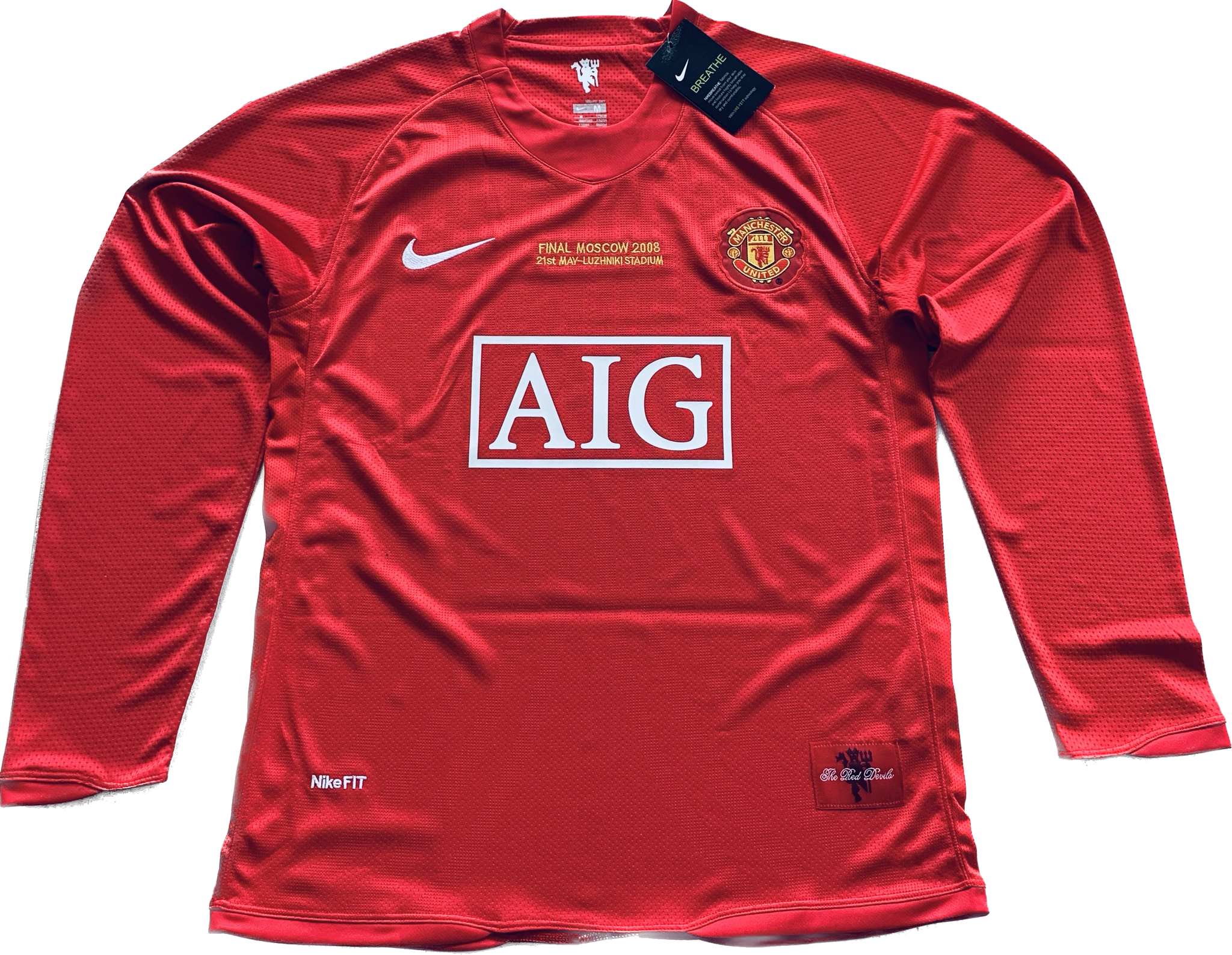 Camiseta Manchester United 2007-2008 Local Final Champions League –  Camisetas Futbol y Baloncesto