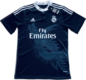 Real Madrid Cristiano Ronaldo Yohji Yamamoto Black Third Dragon Kit 2014/2015 Soccer Jersey