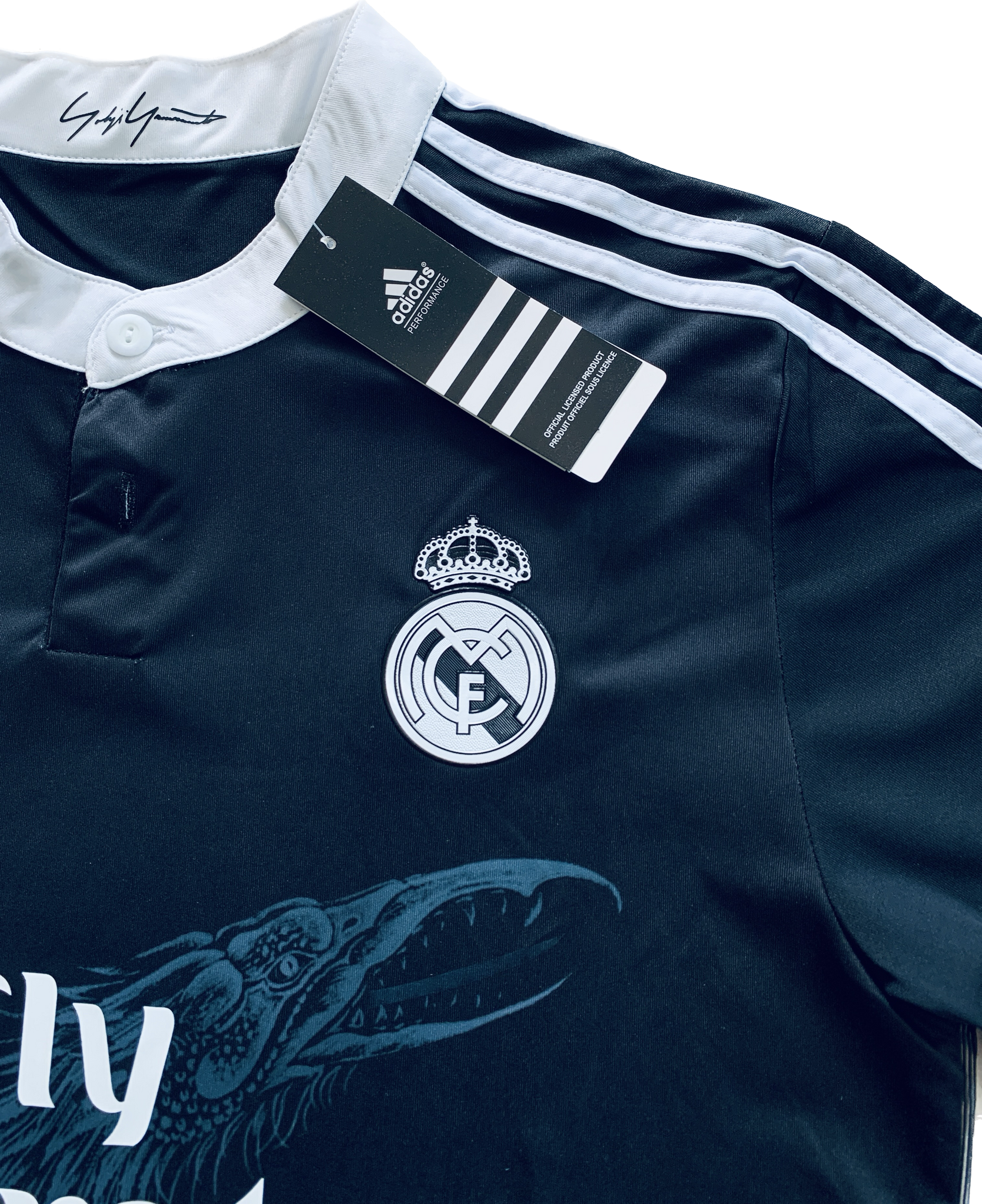 Real Madrid Yohji Yamamoto Ronaldo #7 Black Dragon Jersey Ucl Fifa