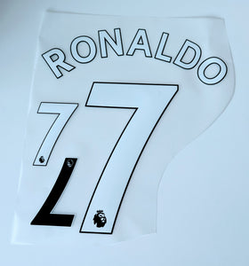 Manchester United Cristiano Ronaldo 7 2021/22 Epl Home Name Set English Premier League