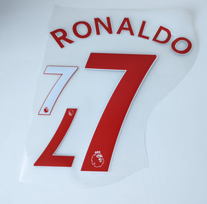 Manchester United Cristiano Ronaldo 7 2021/22 EPL Away Name Set English Premier League