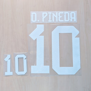 O. Pineda Mexico World Cup Qatar 2022 Home Lettering Iron on patche patch