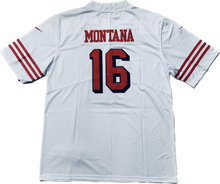 Load image into Gallery viewer, San Francisco 49ers Joe Montana # 16 Scarlet Player Game Jersey Mens NFL Color Rush
