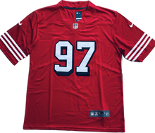 Load image into Gallery viewer, San Francisco 49ers Nick Bosa 97 Scarlet Alternate Game Player Jersey
