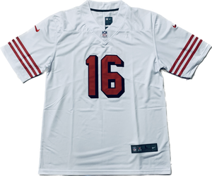 San Francisco 49ers Joe Montana # 16 Scarlet Player Game Jersey Mens NFL Color Rush