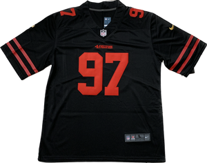 San Francisco 49ers Nick Bosa #97 Black Player Game Jersey Mens NFL