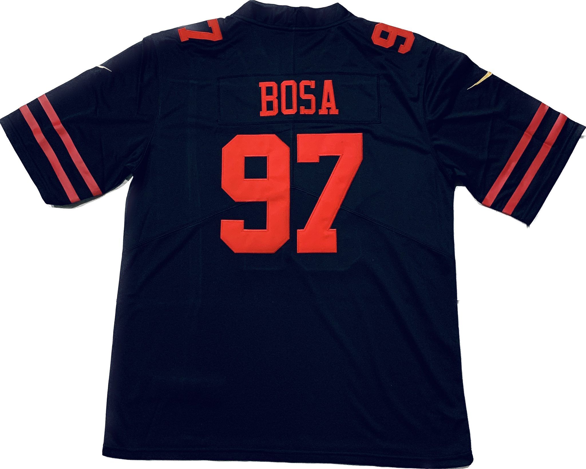 San Francisco 49ers Nick Bosa #97 Black Player Game Jersey Mens