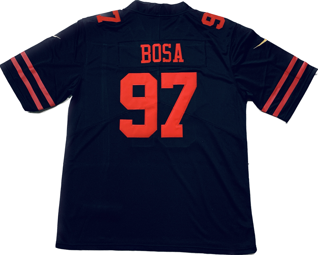 San Francisco 49ers Nick Bosa #97 Black Player Game Jersey Mens NFL