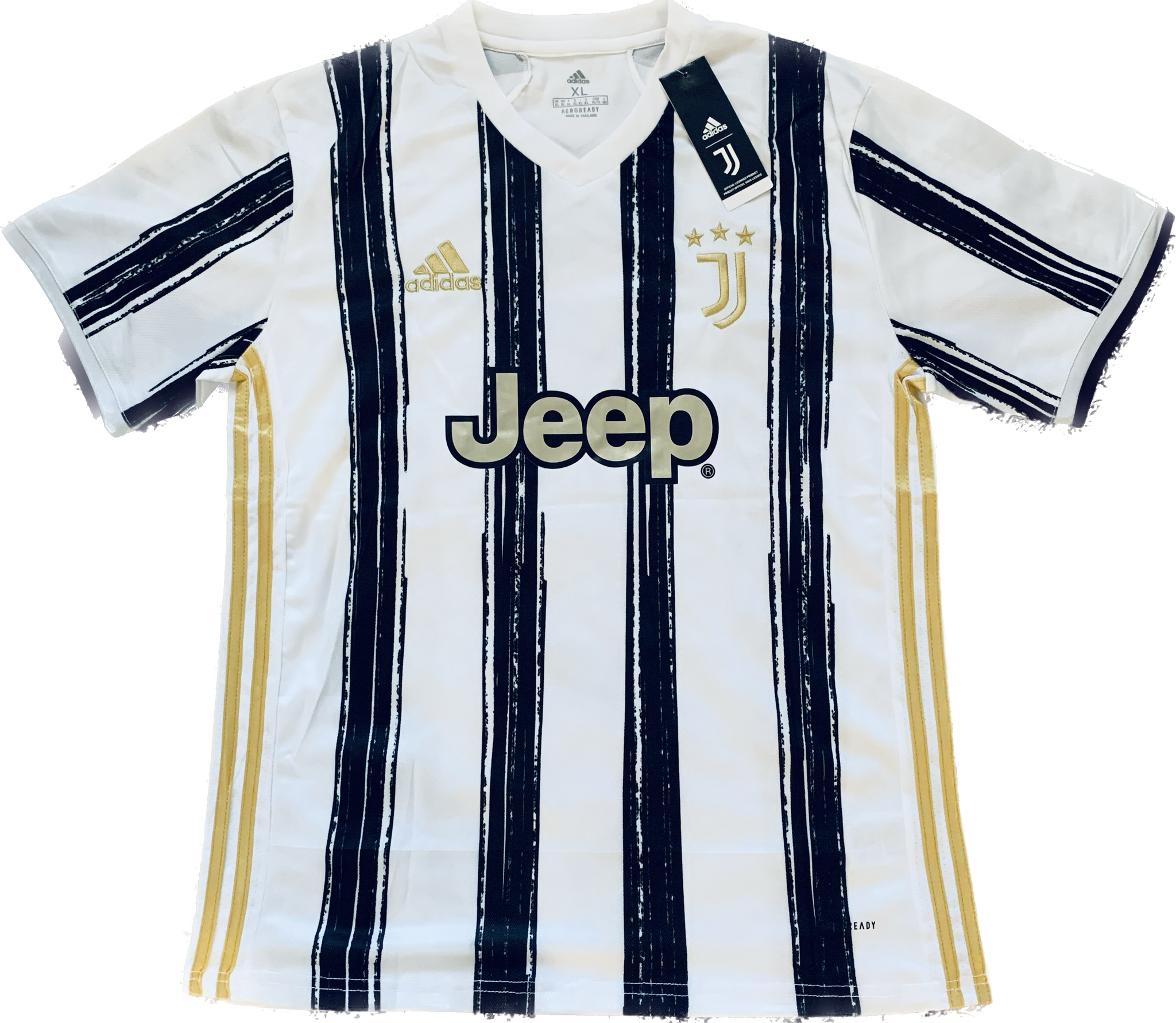 Móvil Agua con gas Goteo Juventus Cristiano Ronaldo 7 jersey Adidas gold – Football Patch King