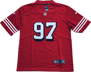 San Francisco 49ers Nick Bosa 97 Scarlet Alternate Game Player Jersey