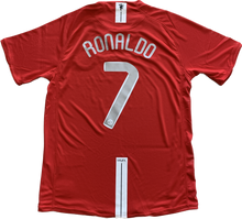 Load image into Gallery viewer, Manchester United 2007/2008 Cristiano Ronaldo, soccer jersey home champions league
