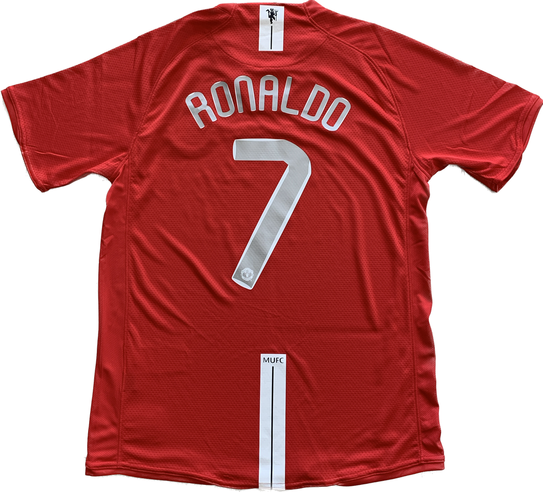 Manchester United 2007/2008 Cristiano Ronaldo, soccer jersey home champions league
