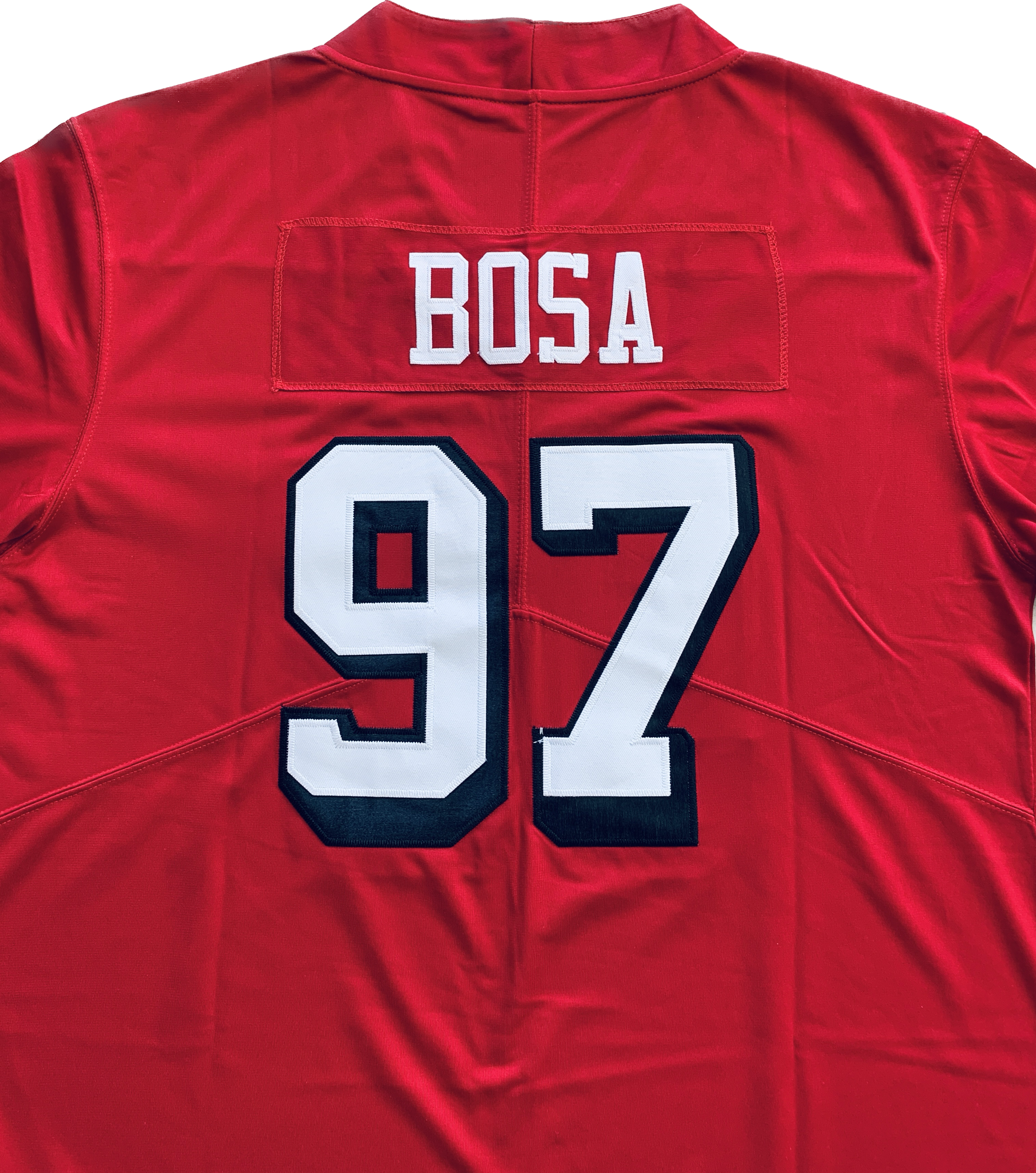 New Adult Red 49ers #97 NICK BOSA jersey