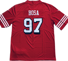Load image into Gallery viewer, San Francisco 49ers Nick Bosa 97 Scarlet Alternate Game Player Jersey
