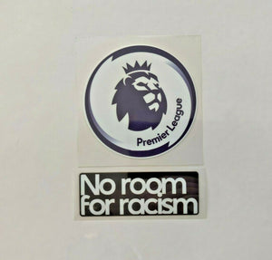 Premier League Patch Badge 2020-2021 & NO ROOM FOR RACISM Iron On Vinyl